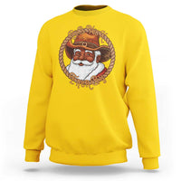 Black Santa Christmas Sweatshirt Big Nick Energy - Wonder Print Shop