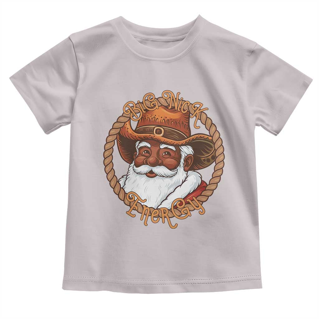 Black Santa Christmas Toddler T Shirt Big Nick Energy - Wonder Print Shop