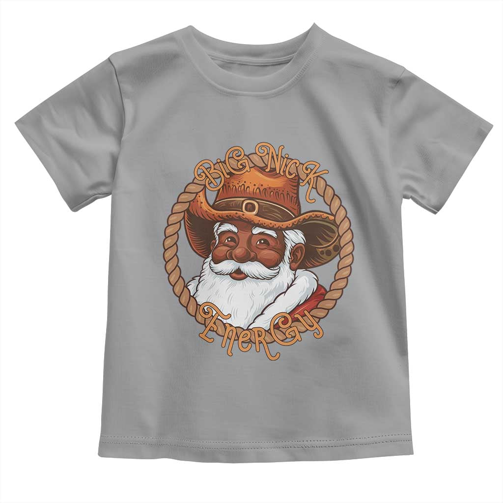 Black Santa Christmas Toddler T Shirt Big Nick Energy - Wonder Print Shop