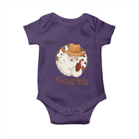 Black Cowboy Santa Christmas Baby Onesie Feeling Jolly - Wonder Print Shop