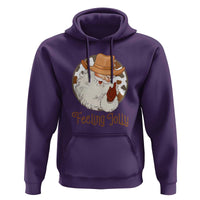 Black Cowboy Santa Christmas Hoodie Feeling Jolly - Wonder Print Shop