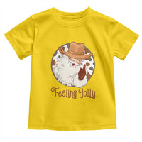 Black Cowboy Santa Christmas Toddler T Shirt Feeling Jolly - Wonder Print Shop