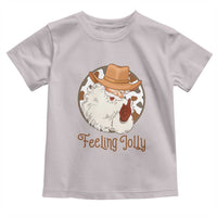 Black Cowboy Santa Christmas Toddler T Shirt Feeling Jolly - Wonder Print Shop