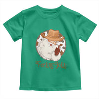 Black Cowboy Santa Christmas Toddler T Shirt Feeling Jolly - Wonder Print Shop