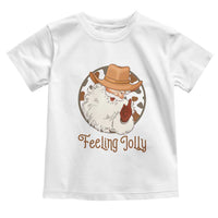 Black Cowboy Santa Christmas Toddler T Shirt Feeling Jolly - Wonder Print Shop