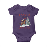 Cowboy Santa Western Christmas Baby Onesie Rockin Around The Xmas Tree - Wonder Print Shop