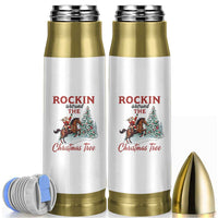 Cowboy Santa Western Christmas Bullet Tumbler Rockin Around The Xmas Tree - Wonder Print Shop