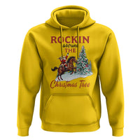 Cowboy Santa Western Christmas Hoodie Rockin Around The Xmas Tree - Wonder Print Shop