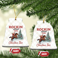 Cowboy Santa Western Christmas Ceramic Ornament Rockin Around The Xmas Tree - Wonder Print Shop