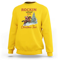Cowboy Santa Western Christmas Sweatshirt Rockin Around The Xmas Tree - Wonder Print Shop