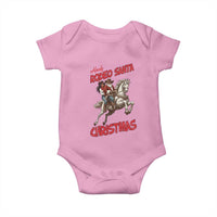 Black Cowboy Santa Christmas Baby Onesie African American Western - Wonder Print Shop