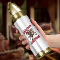 Black Cowboy Santa Christmas Bullet Tumbler African American Western - Wonder Print Shop