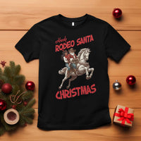 Black Cowboy Santa Christmas T Shirt African American Western - Wonder Print Shop