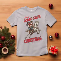 Black Cowboy Santa Christmas T Shirt African American Western - Wonder Print Shop