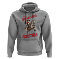 Black Cowboy Santa Christmas Hoodie African American Western - Wonder Print Shop
