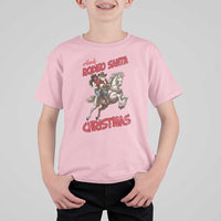 Black Cowboy Santa Christmas T Shirt For Kid African American Western - Wonder Print Shop
