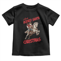 Black Cowboy Santa Christmas Toddler T Shirt African American Western - Wonder Print Shop