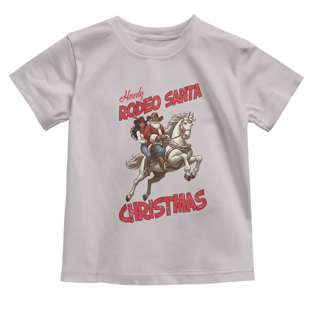 Black Cowboy Santa Christmas Toddler T Shirt African American Western - Wonder Print Shop