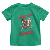 Black Cowboy Santa Christmas Toddler T Shirt African American Western - Wonder Print Shop
