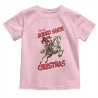 Black Cowboy Santa Christmas Toddler T Shirt African American Western - Wonder Print Shop