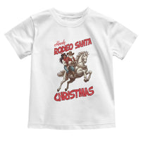 Black Cowboy Santa Christmas Toddler T Shirt African American Western - Wonder Print Shop