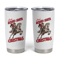 Black Cowboy Santa Christmas Tumbler Cup African American Western - Wonder Print Shop