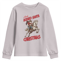 Black Cowboy Santa Christmas Youth Sweatshirt African American Western - Wonder Print Shop