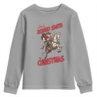 Black Cowboy Santa Christmas Youth Sweatshirt African American Western - Wonder Print Shop