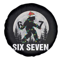 67 Six Seven Spare Tire Cover Funny Bigfoot Christmas Sasquatch Moon - Wonder Print Shop