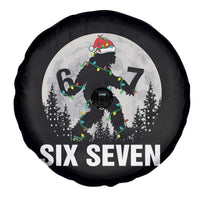 67 Six Seven Spare Tire Cover Funny Bigfoot Christmas Sasquatch Moon - Wonder Print Shop