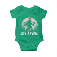67 Six Seven Baby Onesie Funny Bigfoot Christmas Sasquatch Moon - Wonder Print Shop