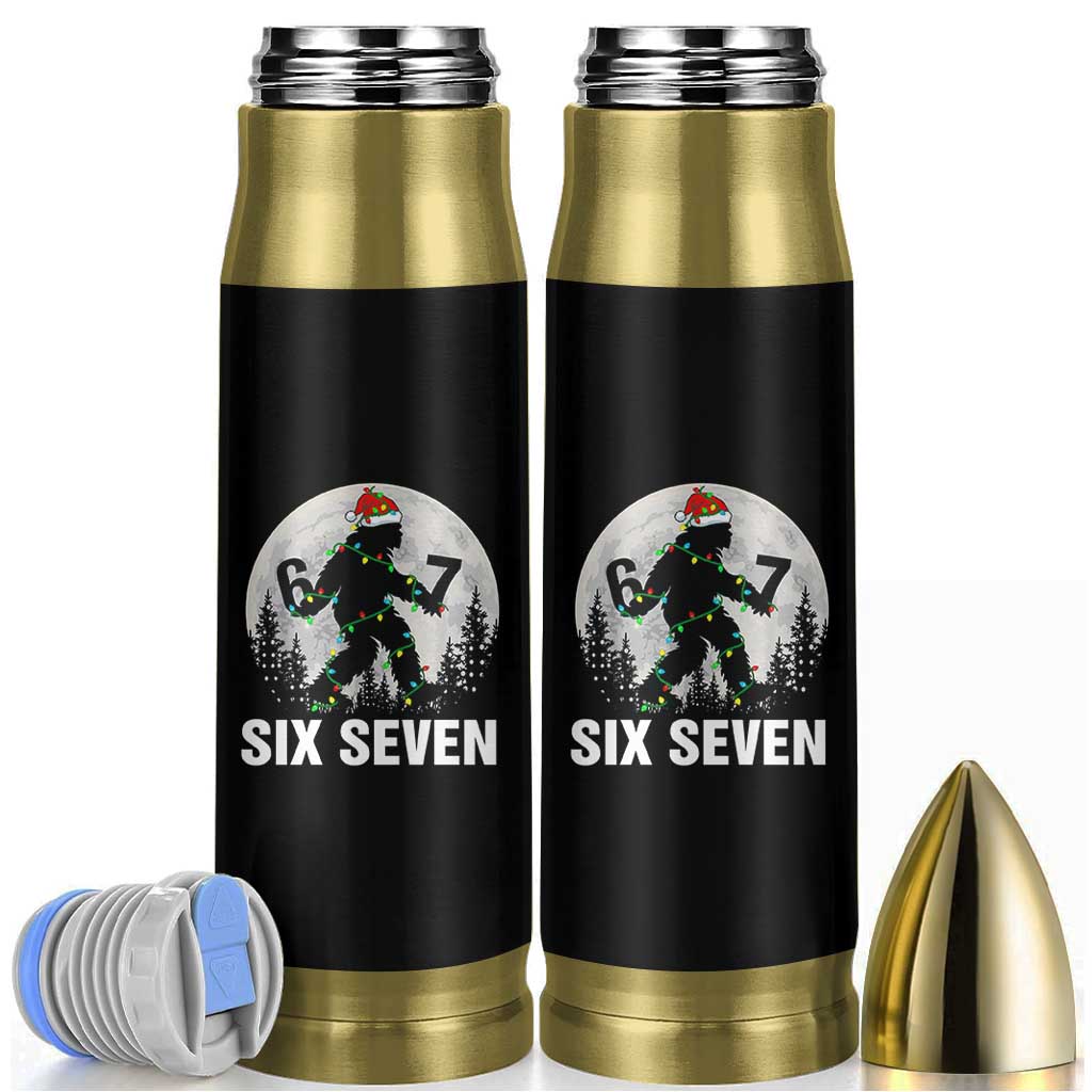 67 Six Seven Bullet Tumbler Funny Bigfoot Christmas Sasquatch Moon - Wonder Print Shop