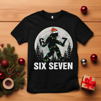 67 Six Seven T Shirt Funny Bigfoot Christmas Sasquatch Moon - Wonder Print Shop