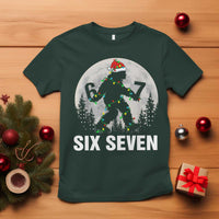 67 Six Seven T Shirt Funny Bigfoot Christmas Sasquatch Moon - Wonder Print Shop
