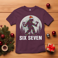 67 Six Seven T Shirt Funny Bigfoot Christmas Sasquatch Moon - Wonder Print Shop