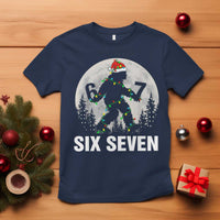 67 Six Seven T Shirt Funny Bigfoot Christmas Sasquatch Moon - Wonder Print Shop