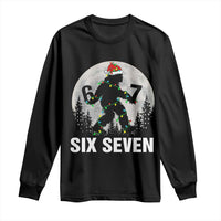67 Six Seven Long Sleeve Shirt Funny Bigfoot Christmas Sasquatch Moon - Wonder Print Shop
