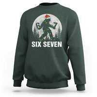 67 Six Seven Sweatshirt Funny Bigfoot Christmas Sasquatch Moon - Wonder Print Shop