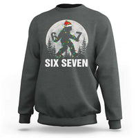67 Six Seven Sweatshirt Funny Bigfoot Christmas Sasquatch Moon - Wonder Print Shop