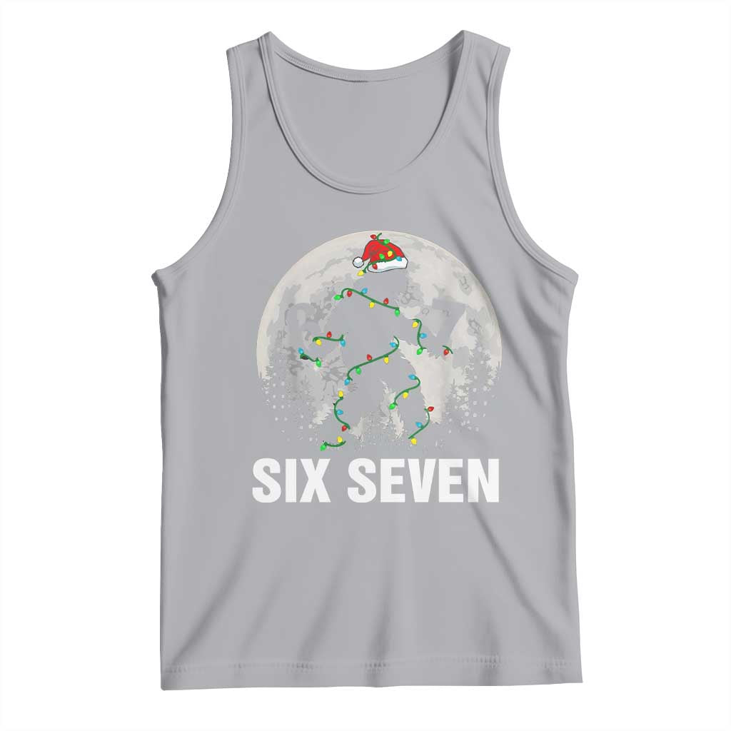 67 Six Seven Tank Top Funny Bigfoot Christmas Sasquatch Moon - Wonder Print Shop