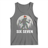 67 Six Seven Tank Top Funny Bigfoot Christmas Sasquatch Moon - Wonder Print Shop