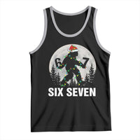 67 Six Seven Tank Top Funny Bigfoot Christmas Sasquatch Moon - Wonder Print Shop