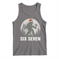67 Six Seven Tank Top Funny Bigfoot Christmas Sasquatch Moon - Wonder Print Shop