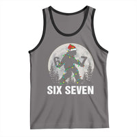 67 Six Seven Tank Top Funny Bigfoot Christmas Sasquatch Moon - Wonder Print Shop