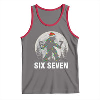 67 Six Seven Tank Top Funny Bigfoot Christmas Sasquatch Moon - Wonder Print Shop
