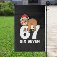 67 Six Seven Garden Flag Funny Sloth Christmas - Wonder Print Shop
