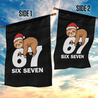 67 Six Seven Garden Flag Funny Sloth Christmas - Wonder Print Shop