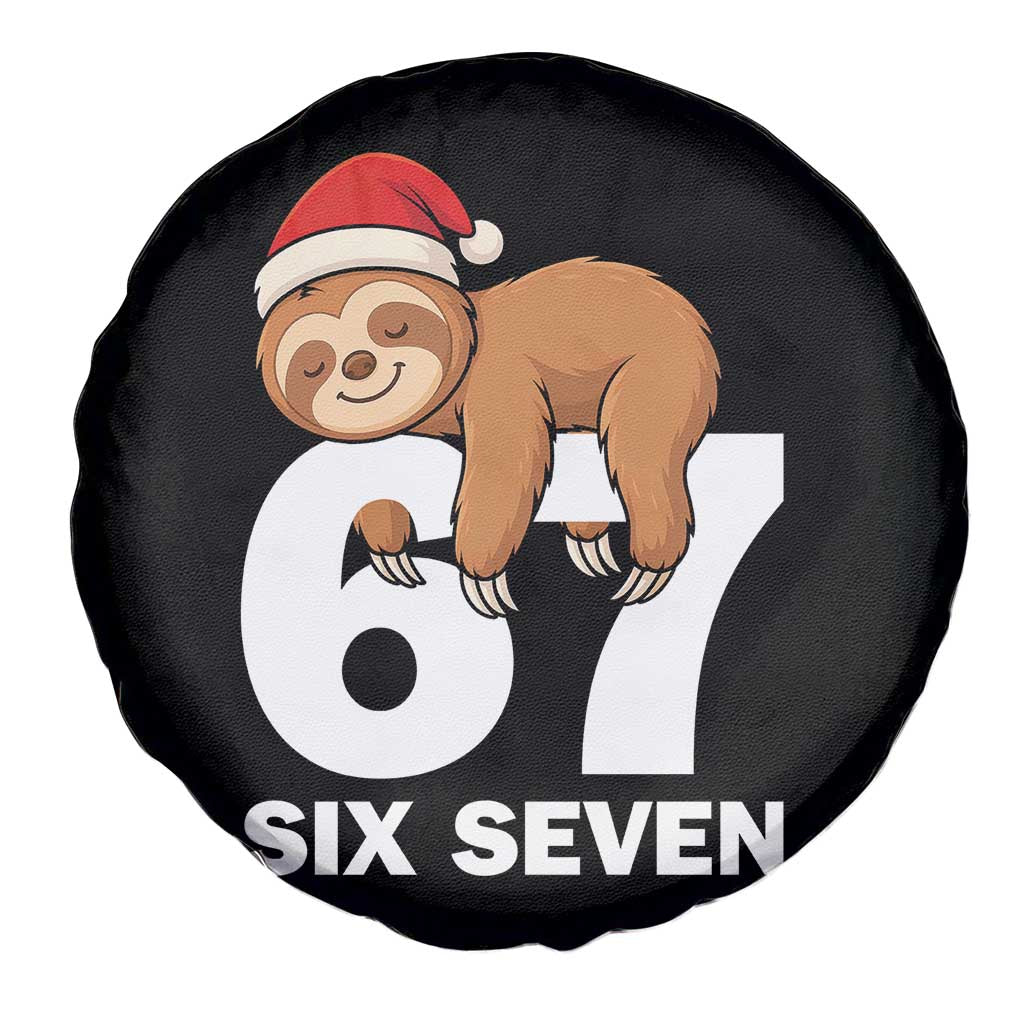 67 Six Seven Spare Tire Cover Funny Sloth Christmas - Wonder Print Shop