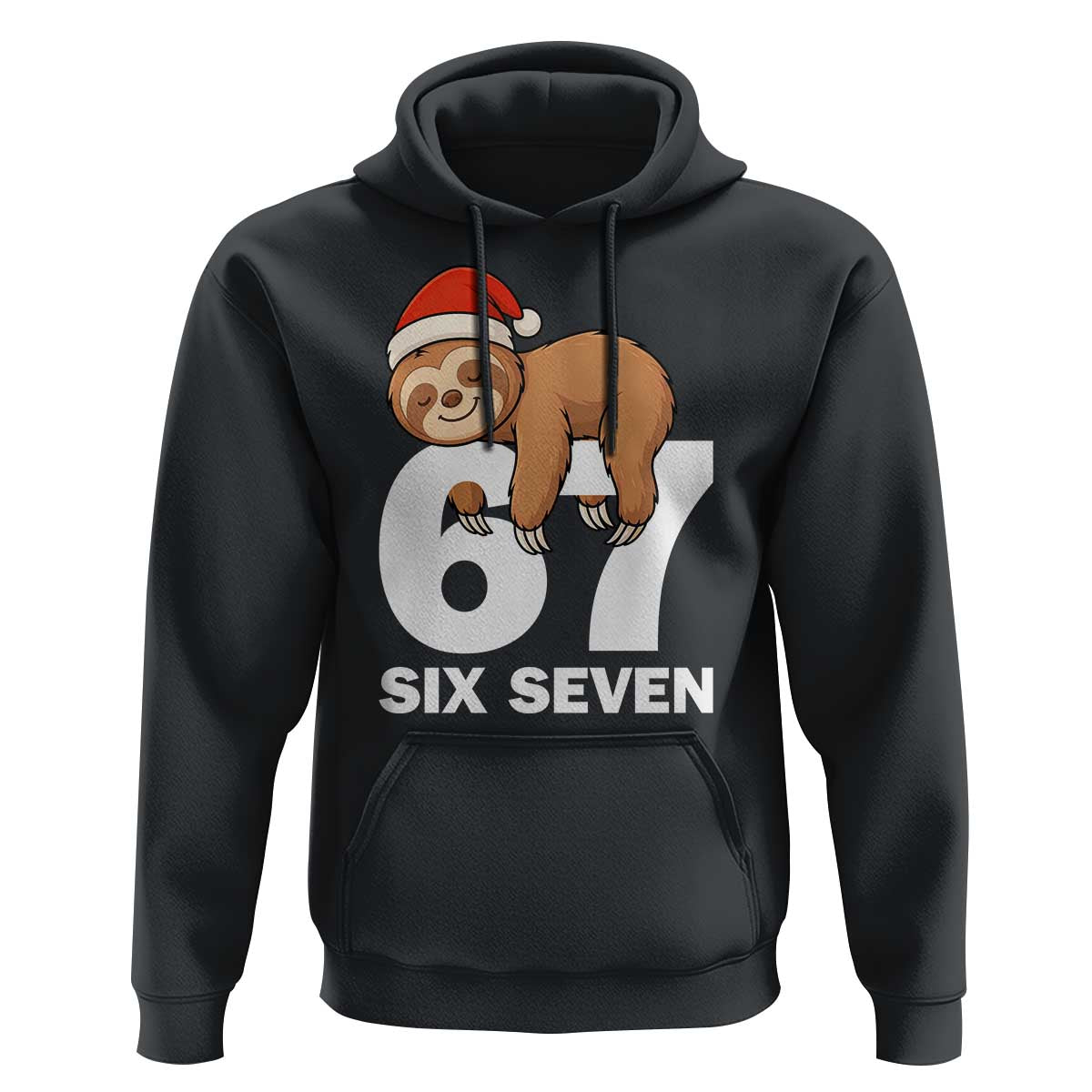 67 Six Seven Hoodie Funny Sloth Christmas - Wonder Print Shop
