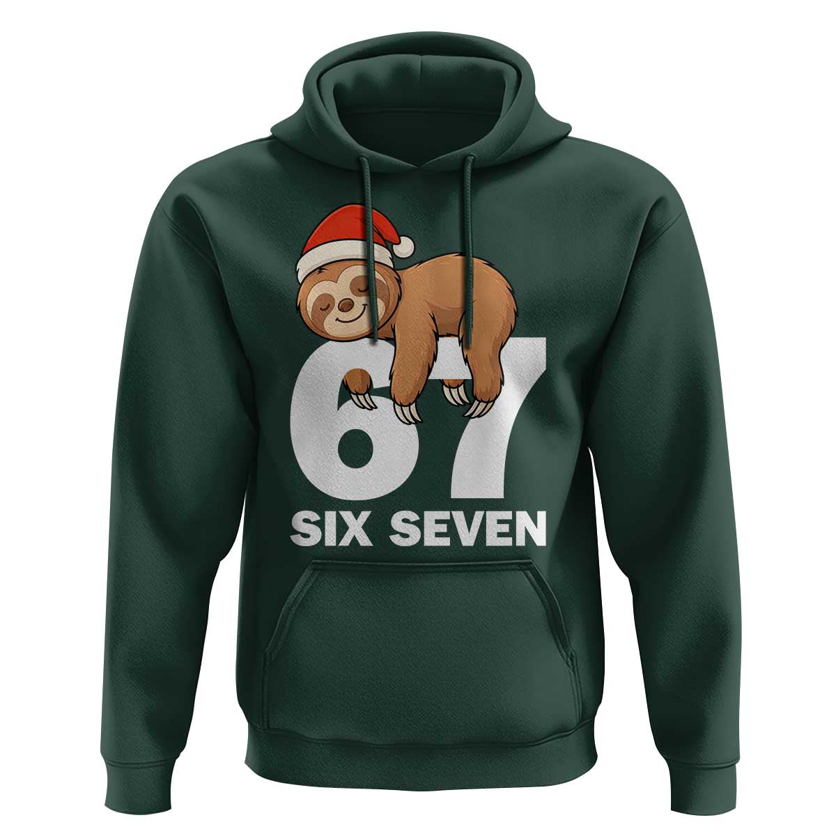 67 Six Seven Hoodie Funny Sloth Christmas - Wonder Print Shop